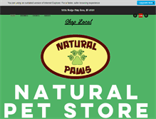 Tablet Screenshot of naturalpawsreno.com
